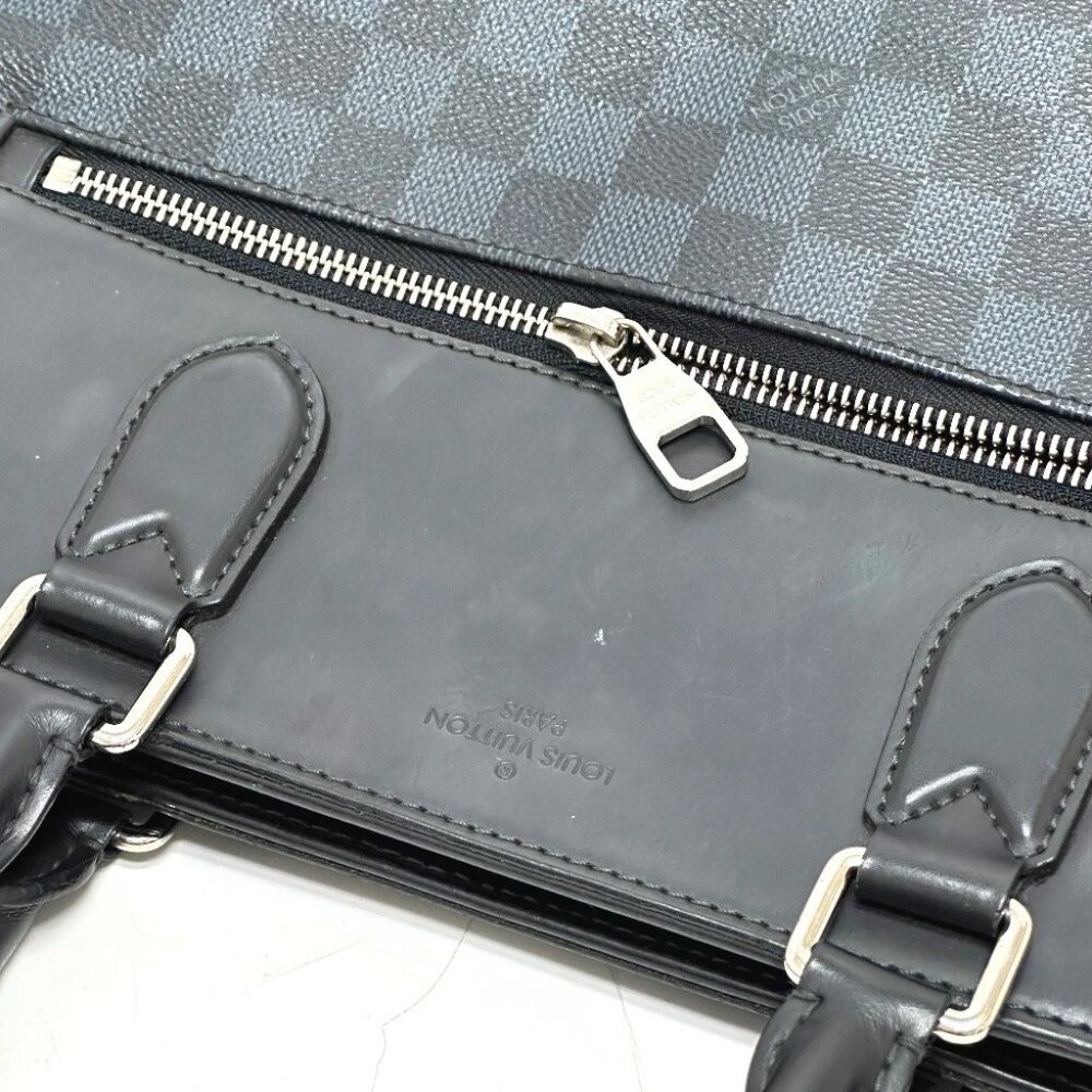 LOUIS VUITTON N41588 Newport Bag Tote Bag Damier Cobalt Canvas Navy x Black - Picture 11 of 16